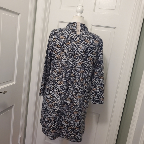 NWT NIC+ZOE Forest Fern Knit Dress Size PL, Retail $178, Business Casual - Picture 5 of 14